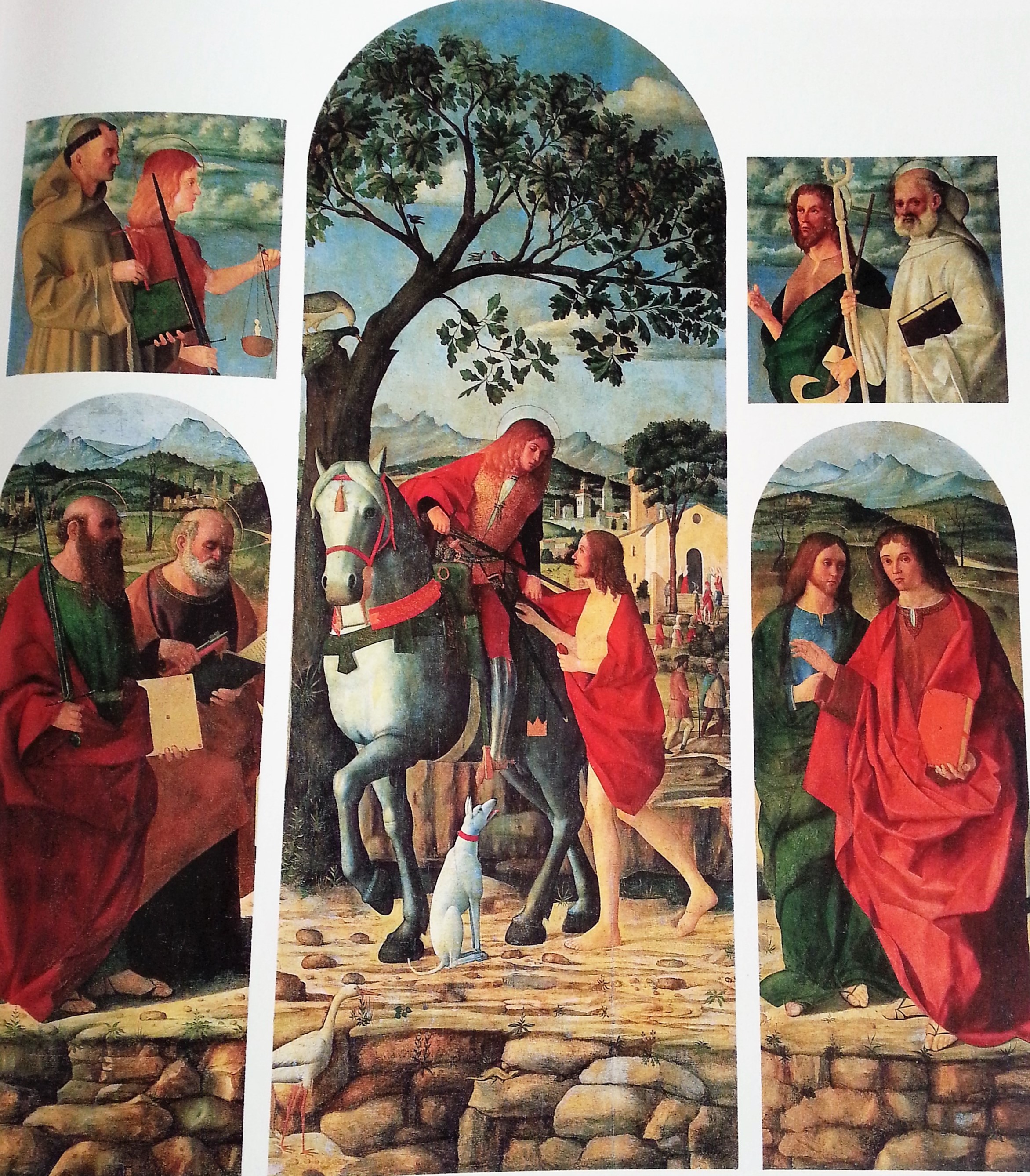 Martino Piazza (Lodi 1475/80-1523) - Sacra Famiglia e due 